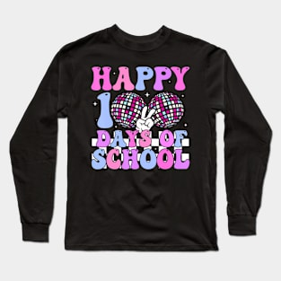 100 Days 100th Day Of School For Girls Boys Teacher Long Sleeve T-Shirt